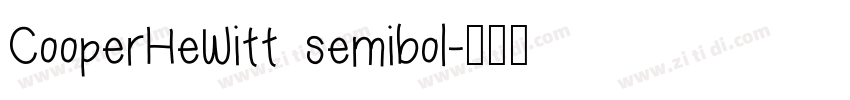 CooperHeWitt semibol字体转换